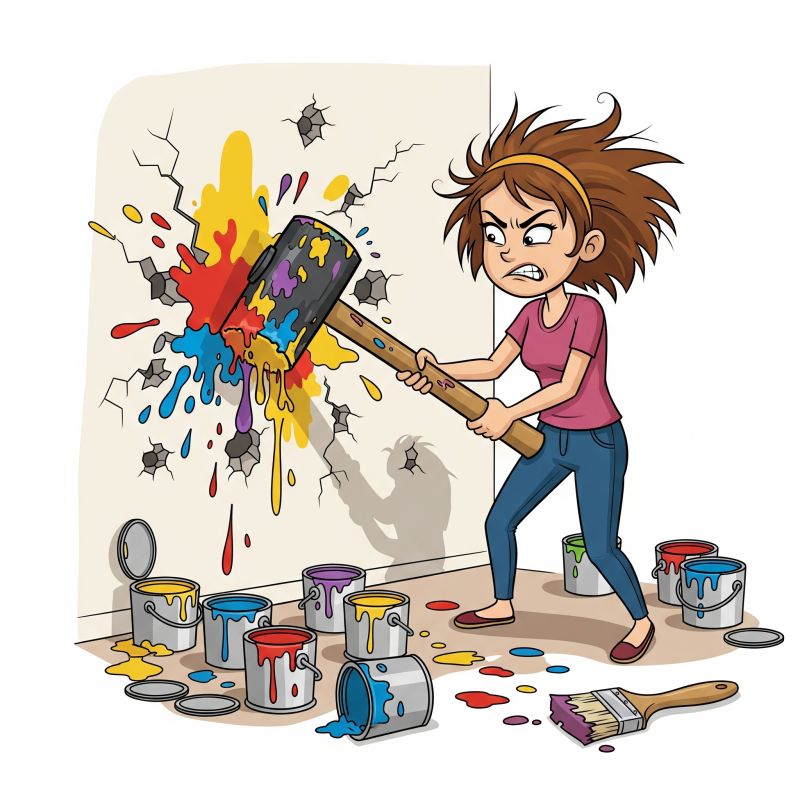 You don’t paint a wall with a hammer